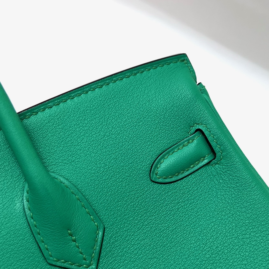 에르메스 버킨백25 벨벳그린 금장 스위프트